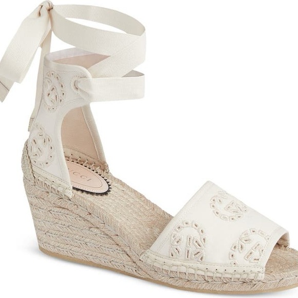 Gucci Shoes - Gucci Damita Espadrille Wedge Sandal (Women)